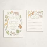 "A wild one" - Baby Shower Insert Cards in Jungle by Creo Study - With Invitation