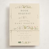 "Oval Forest" - Baby Shower Insert Cards in Sand by Hannah Williams - With Bellyband