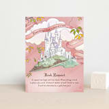"Sleeping Beauty Storybook Forest" - Baby Shower Insert Cards in Mint by Becky Nimoy - Front