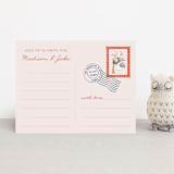 "Disney's Dumbo Stork Baby on the Way" - Baby Shower Insert Cards in Navy by Claudia Orengo - Front