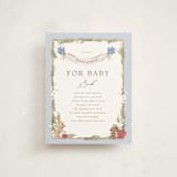 "Disney's Snow White Someday" - Baby Shower Insert Cards in Blue Skies by Erin L. Wilson - Front