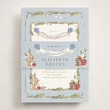 "Disney's Snow White Someday" - Baby Shower Insert Cards in Blue Skies by Erin L. Wilson - With Bellyband