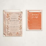"Fabled Storybook" - Baby Shower Insert Cards in Auburn by Paper Raven Co. - With Invitation