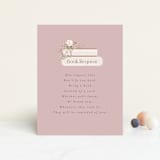 "Baby Carriage" - Baby Shower Insert Cards in Dusty Rose by Itsy Belle Studio - Front