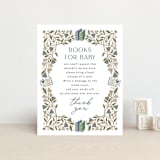 "Baby Vines" - Baby Shower Insert Cards in Sky by Alethea and Ruth - Front