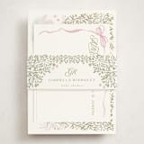 "Swan Princess" - Baby Shower Insert Cards in Ballet Slipper by Jenna Holcomb - With Bellyband