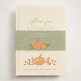"Little Pumpkin" - Baby Shower Insert Cards in Latte by Creo Study - With Bellyband