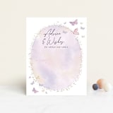 "Fabled" - Baby Shower Insert Cards in Blush by Jelena Vuletic - Front
