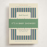 "Baby Shelfie" - Baby Shower Insert Cards in Classic Library by Julia Starr - With Bellyband