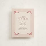 "Bonjour Bebe" - Baby Shower Insert Cards in Peony by Itsy Belle Studio - Front