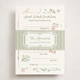 "Locally Grown Sketch" - Baby Shower Insert Cards in Meadow by Jenna Holcomb - With Bellyband