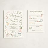 "Locally Grown Sketch" - Baby Shower Insert Cards in Meadow by Jenna Holcomb - With Invitation