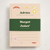 "Scout Badges" - Baby Shower Insert Cards in Sunshine by Hudson meet Rose - With Bellyband