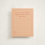 "Stork Party" - Baby Shower Insert Cards in Tangerine by Zani van Zyl - Front