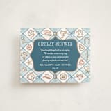 "Cowboy Baby" - Baby Shower Insert Cards in Denim by Paper Sun Studio - Front