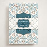 "Cowboy Baby" - Baby Shower Insert Cards in Denim by Paper Sun Studio - With Bellyband