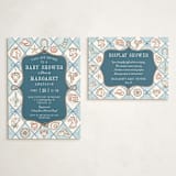 "Cowboy Baby" - Baby Shower Insert Cards in Denim by Paper Sun Studio - With Invitation