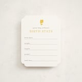 "Hummingbird Garden" - Baby Shower Insert Cards in Saffron by Eve Schultz - Front