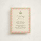 "Botanical maximalism" - Baby Shower Insert Cards in Poppy by Creo Study - Front