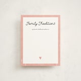 "Little Stork" - Baby Shower Insert Cards in Blush by Ani Somi - Front