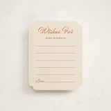 "Tulip" - Baby Shower Insert Cards in Peony by Lisa McLean - Front