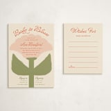 "Tulip" - Baby Shower Insert Cards in Peony by Lisa McLean - With Invitation