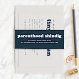 "Tiny Human" - Baby Shower Insert Cards in Whale by Corinne Malesic - With Belly Band