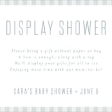 "Charming" - Baby Shower Insert Cards in Sky by Lea Delaveris - Close up