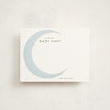 "Simple Moon" - Baby Shower Insert Cards in Mist by Everett Paper Goods - Front