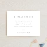 "Classic Display Shower" - Baby Shower Insert Cards in Baby Powder by Minted - Front