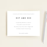 "Sip & See TBD 2" - Baby Shower Insert Cards in Baby Powder by Minted - Front