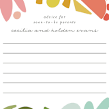 "Rainbow Shapes" - Baby Shower Insert Cards in Rainbow by Morgan Kendall - Close up