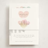 "Elephant" - Baby Shower Insert Cards in Peony by Lori Wemple - With Bellyband