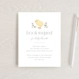 "Little Chick" - Baby Shower Insert Cards in Blush by Carolyn MacLaren - Front