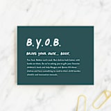"Not a shower" - Baby Shower Insert Cards in Jungle by Lea Delaveris - Front