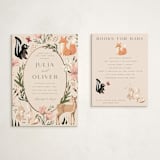 "Woodland Dreams" - Baby Shower Insert Cards in Sunshine by Teju Reval - With Invitation