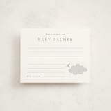 "Moon Baby" - Baby Shower Insert Cards in Slate by Marina Onoprienko - Front