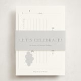 "Moon Baby" - Baby Shower Insert Cards in Slate by Marina Onoprienko - With Bellyband