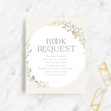 "Woodland" - Baby Shower Insert Cards in Greige by Itsy Belle Studio - Front