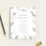 "Jungle Animals" - Baby Shower Insert Cards in Mint by Christy Hy Lee - Front