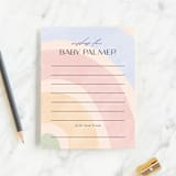 "Over the Rainbow" - Baby Shower Insert Cards in Meadow by Pixel and Hank - Front