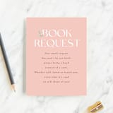 "Tweet Tweet" - Baby Shower Insert Cards in Blush by Itsy Belle Studio - Front