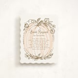 "Little pumpkin" - Baby Shower Insert Cards in Peach by Paper Sun Studio - Front