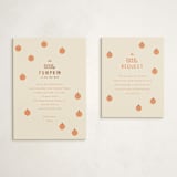 "A Little Pumpkin" - Baby Shower Insert Cards in Pumpkin by Baumbirdy - With Invitation