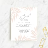 "Charmed" - Baby Shower Insert Cards in Blush by Nicoletta Savod - Front