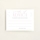 "Modern Baby" - Baby Shower Insert Cards in Cotton Candy by Gwen Bedat - Front