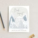 "Baby It's Cold Outside" - Baby Shower Insert Cards in Snow by Maja Cunningham - Front