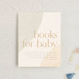 "Pebble" - Baby Shower Insert Cards in Sand by Heather Cairl - Front