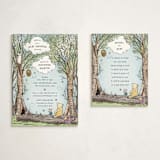 "Disney's Winnie the Pooh in the Wood" - Baby Shower Insert Cards in Sky by Becky Nimoy - With Invitation