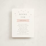 "Disney's Pooh and Piglet" - Baby Shower Insert Cards in Blush by Katherine Moynagh - Front